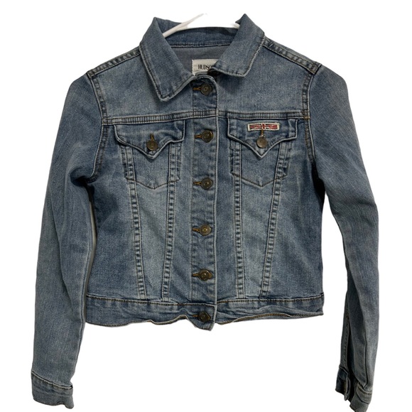 Hudson Denim‎ Jean Jacket Girls Size Medium Blue - Picture 1 of 8